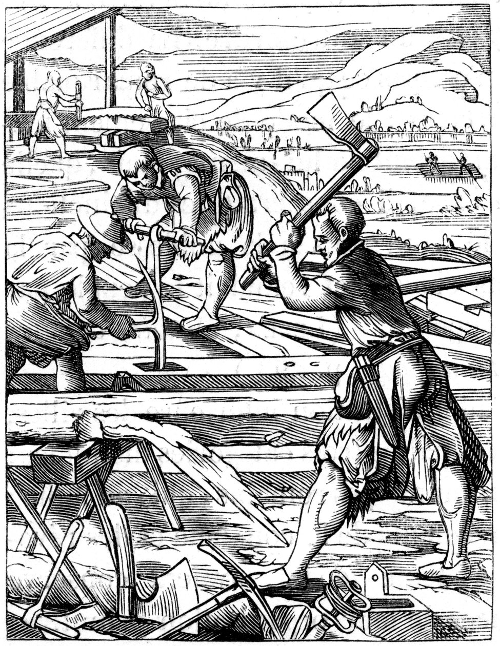 Carpinteiros, século XVI 1849 de Jost Amman