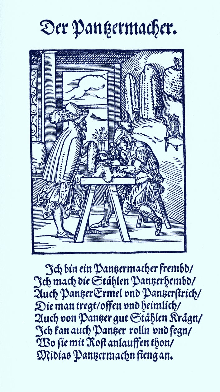 Fabricante de cotas de malha de Jost Amman