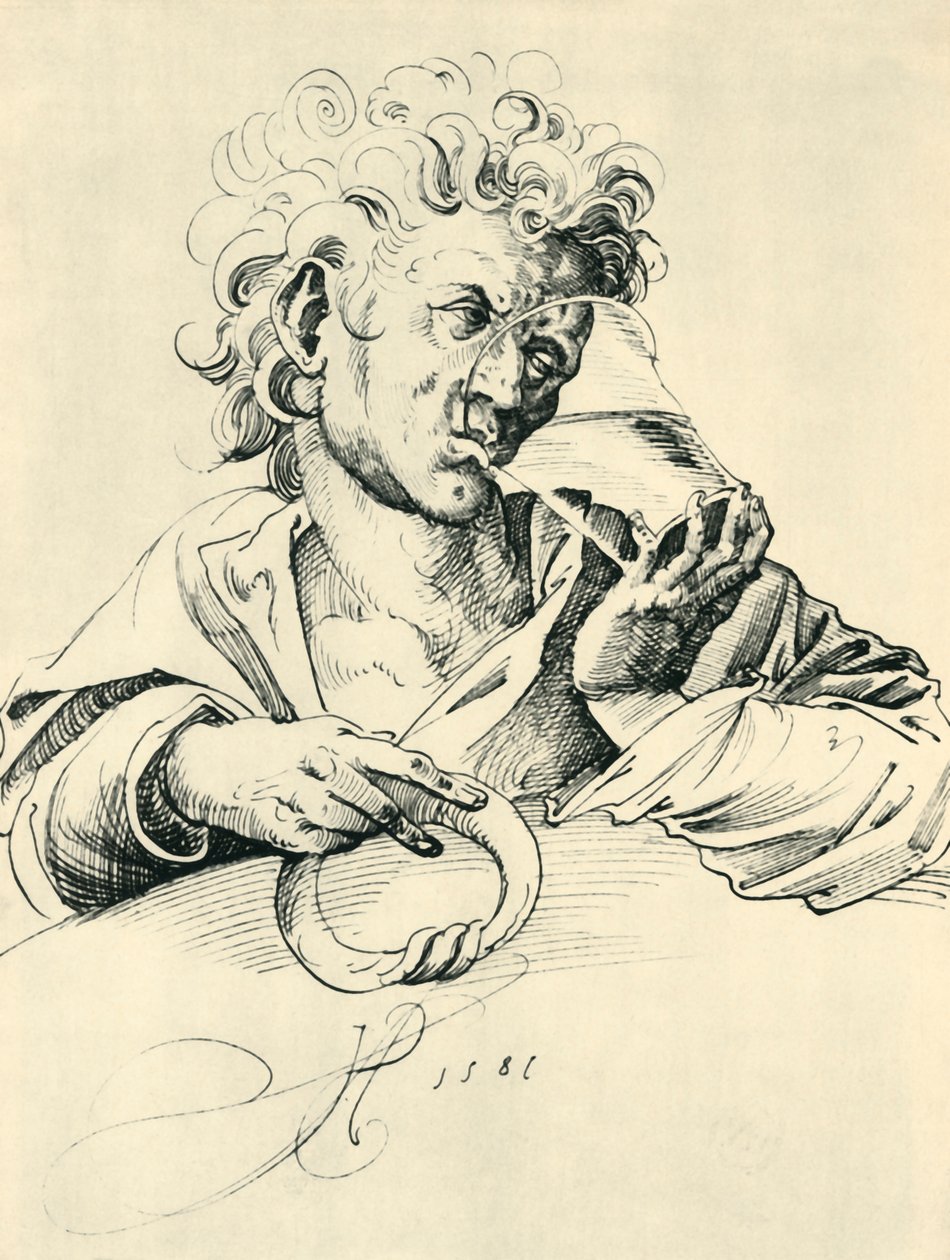 Bebedor, 1581, 1943. de Jost Amman