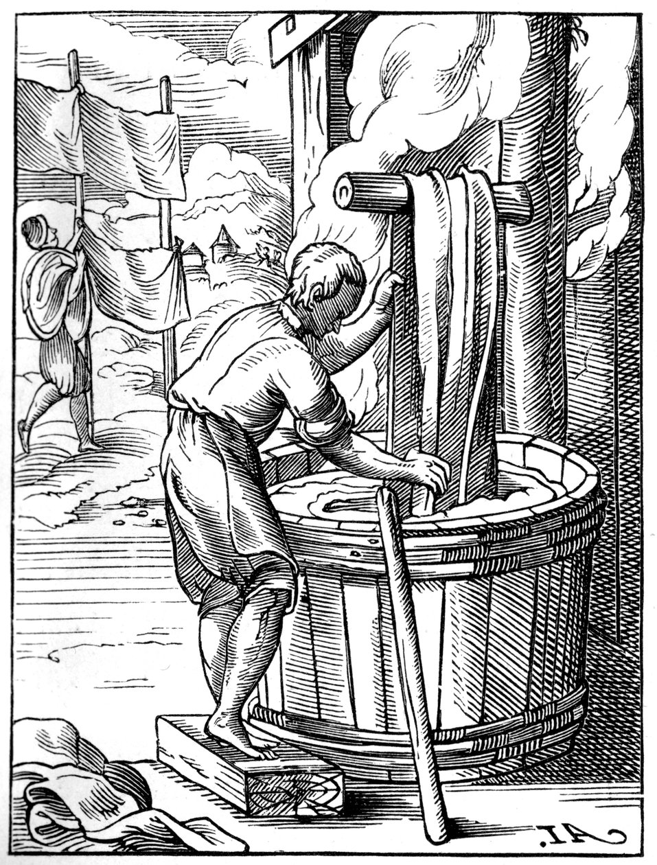 Tintureiro, século XVI 1849 de Jost Amman