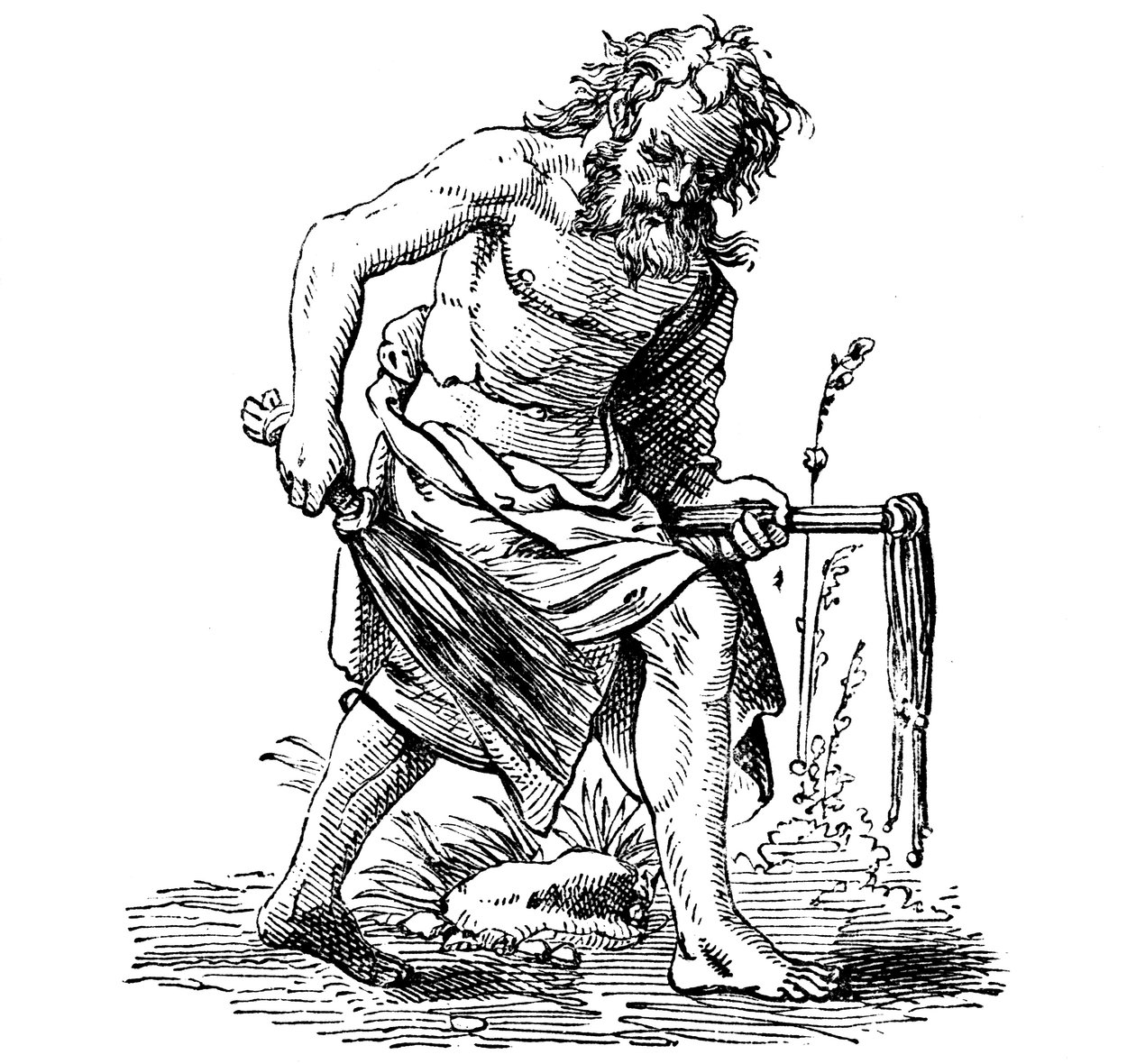 Flagelante, século XVI de Jost Amman