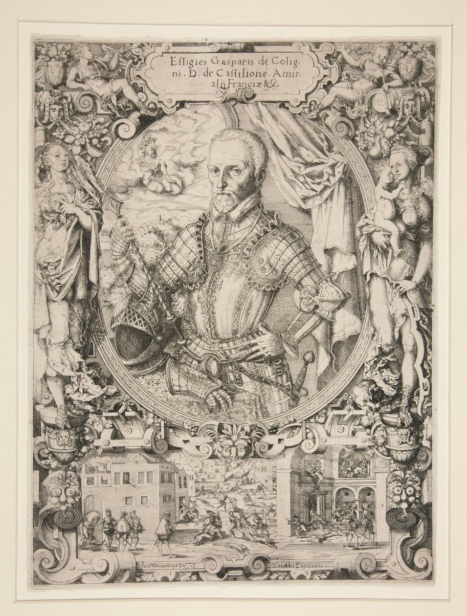 Gaspard de Coligny, Almirante da França de Jost Amman