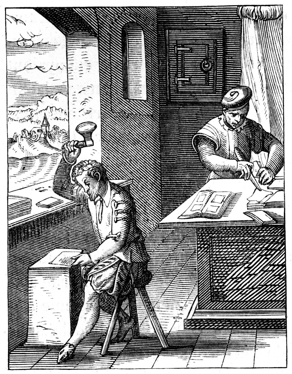 Goldbeater, século XVI, 1849. de Jost Amman