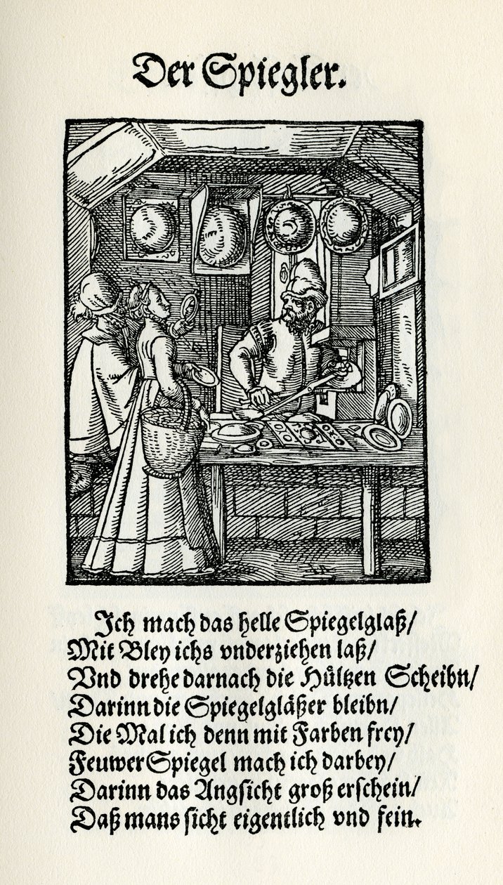 Fabricante de espelhos de Jost Amman