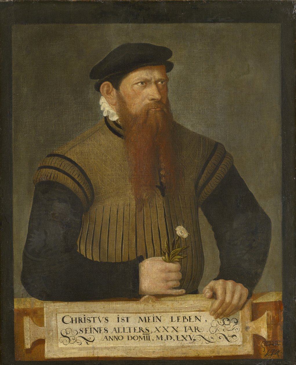 Retrato de um homem barbudo, 1565 de Jost Amman