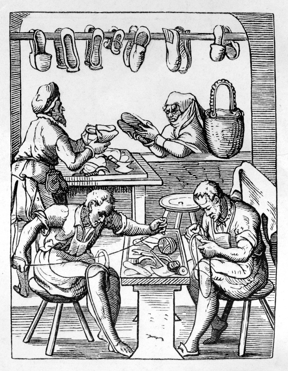 Sapateiro, c1559-1591 de Jost Amman