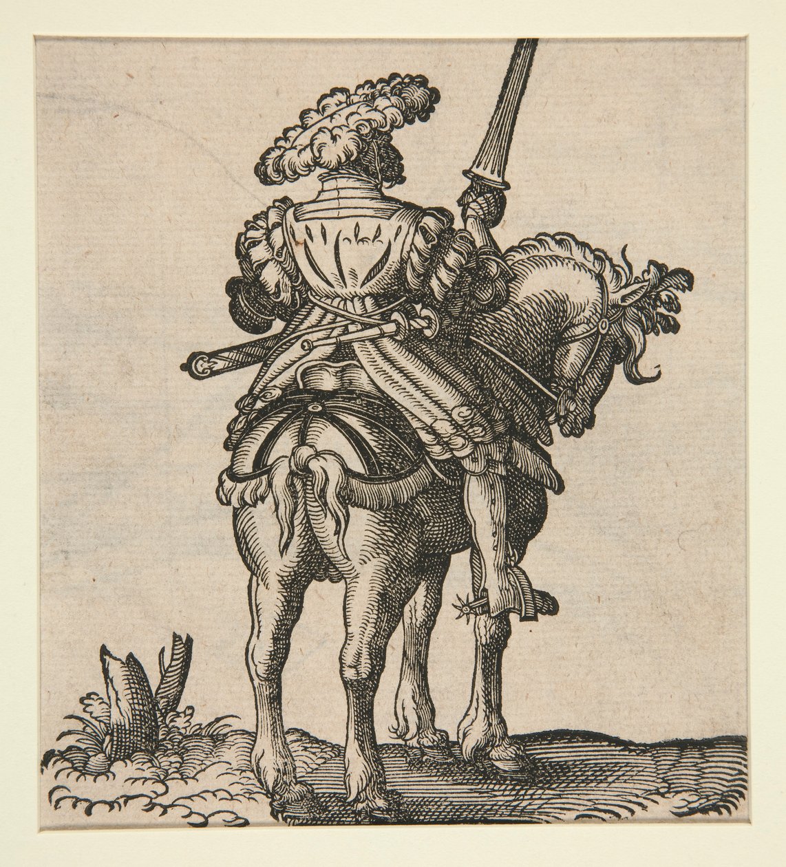 Soldado a cavalo de Jost Amman