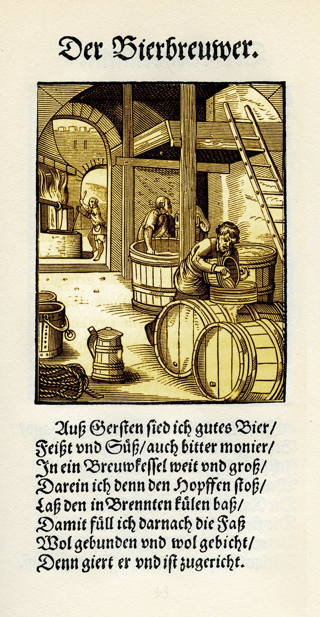 O fabricante de cerveja de Jost Amman