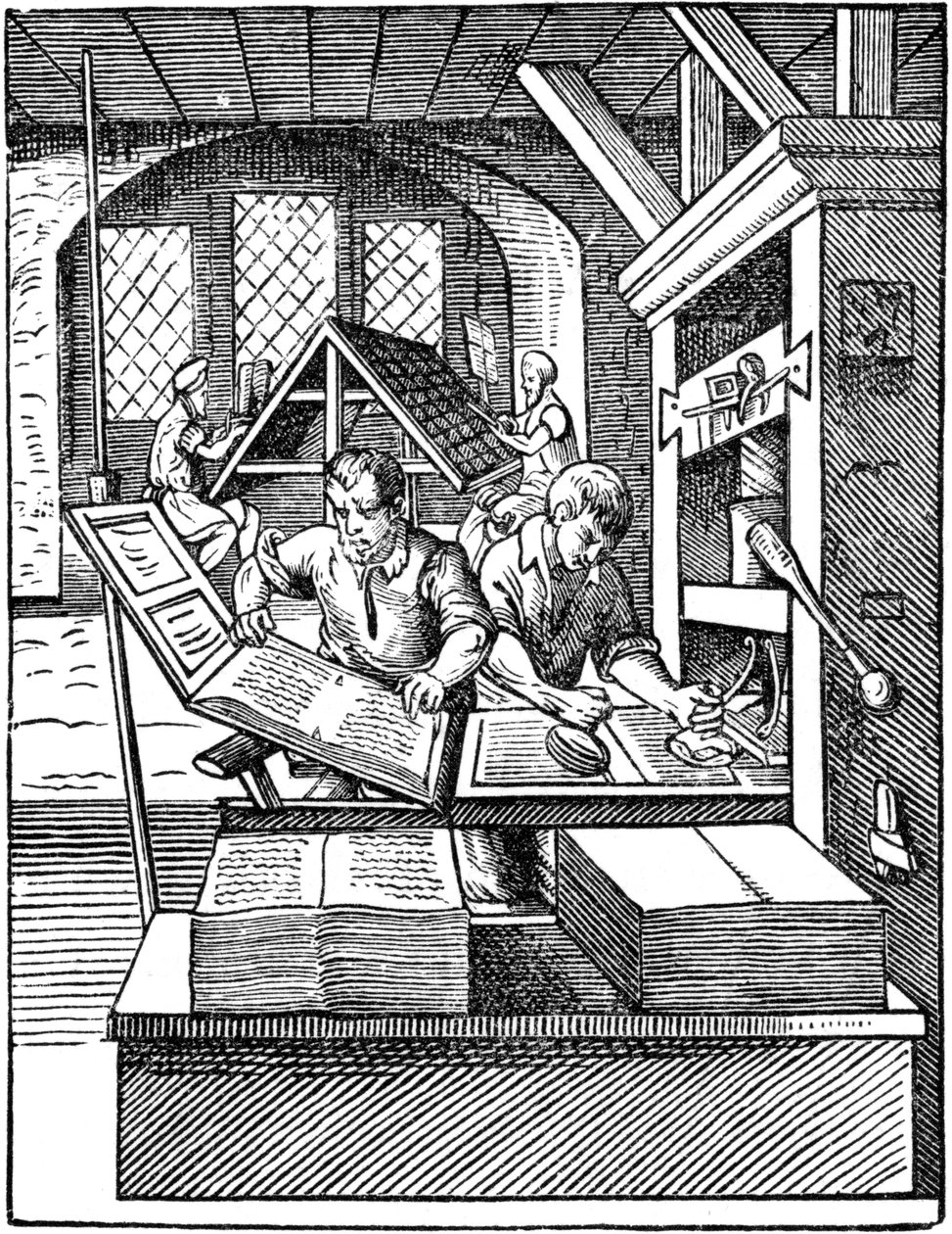 The Printers Workshop, 1568. de Jost Amman