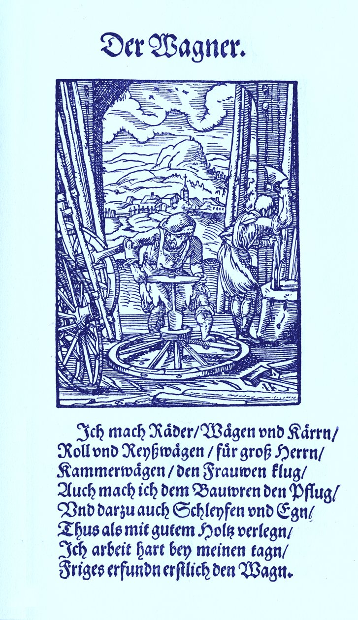 Fabricante de vagões de Jost Amman