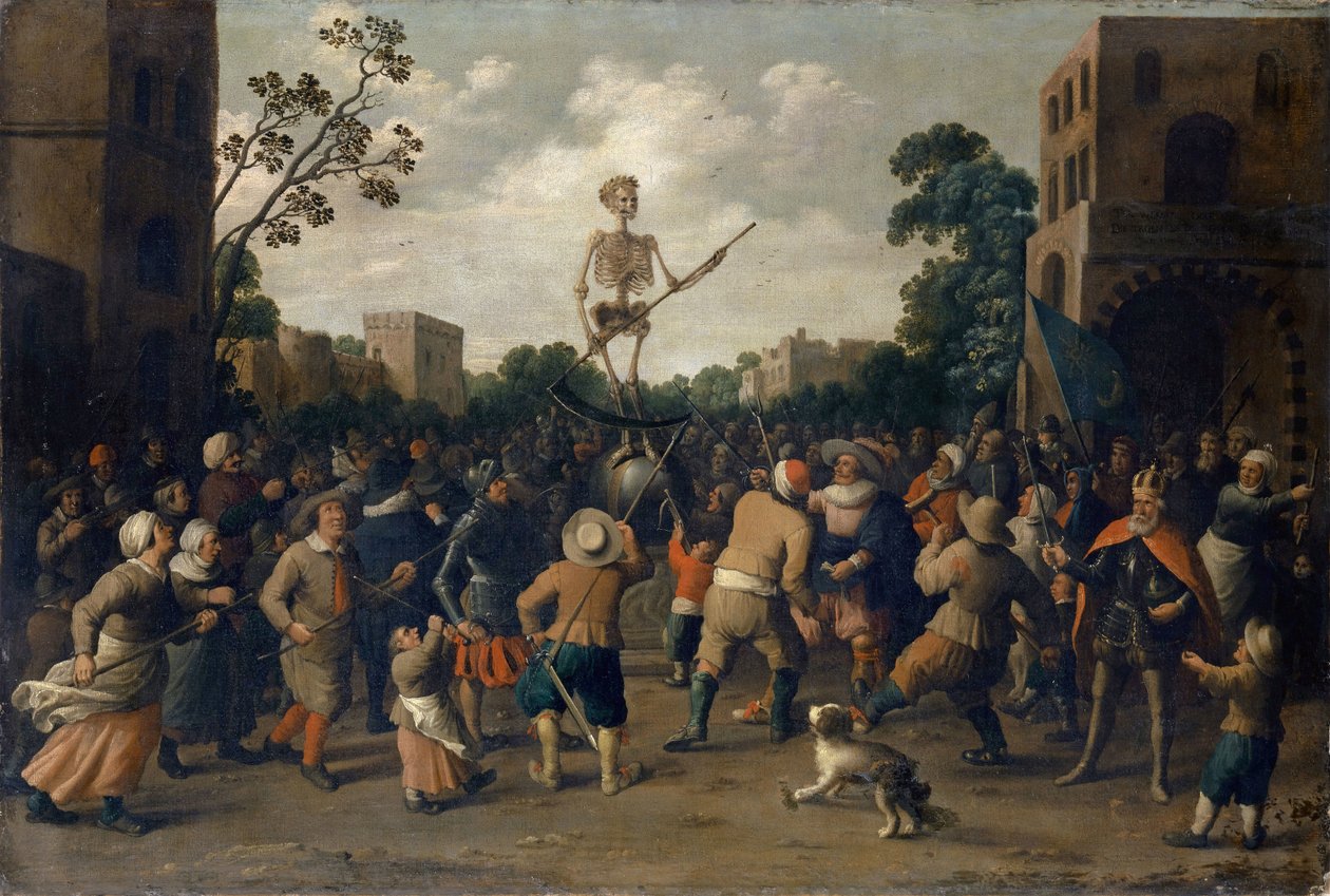 A luta contra a morte, 1625. de Jost Cornelisz Droochsloot