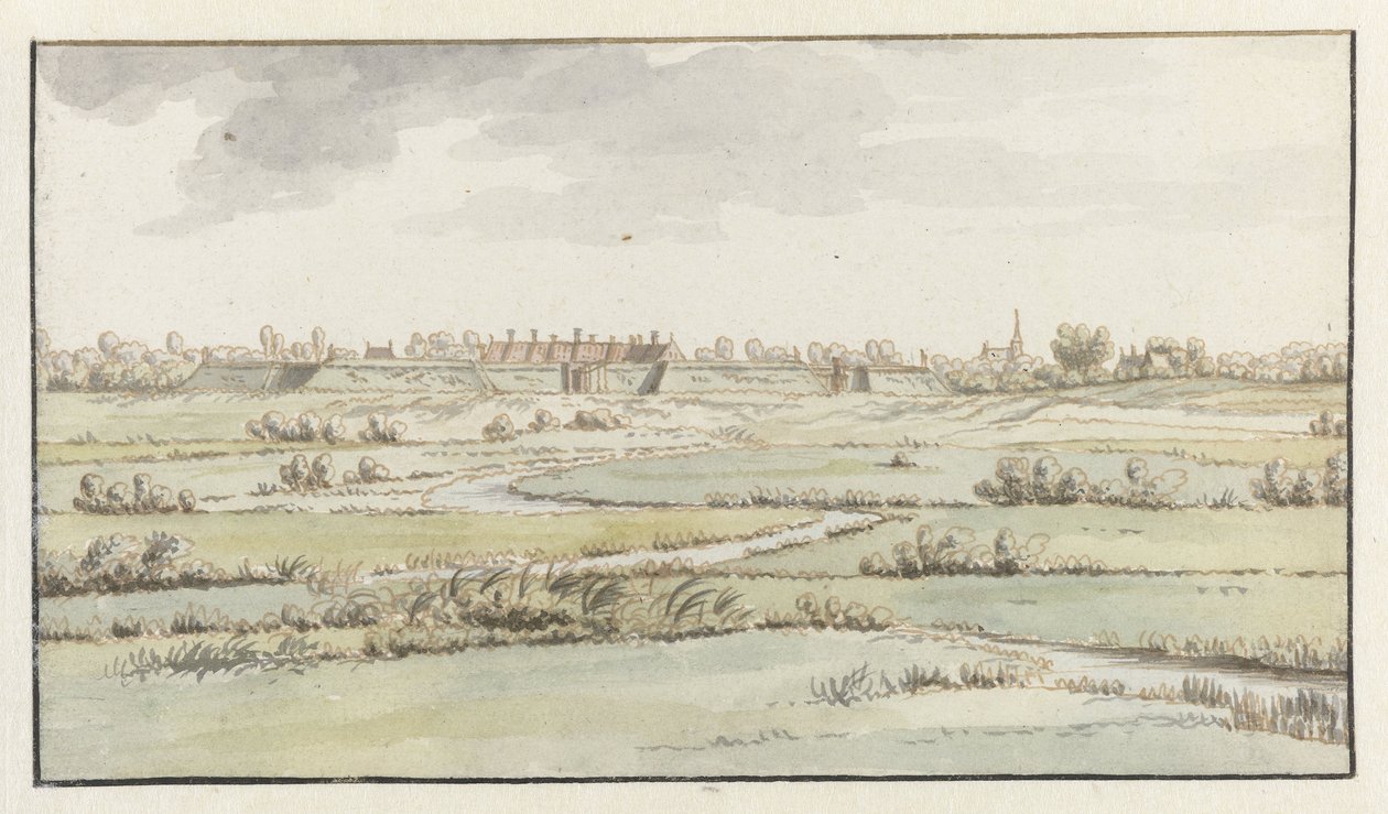 Vista da Fortaleza de Saint-Michiel, perto de 