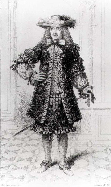 Molière (1622-1673), gravado por B. Damman de Jouaust Jouaust