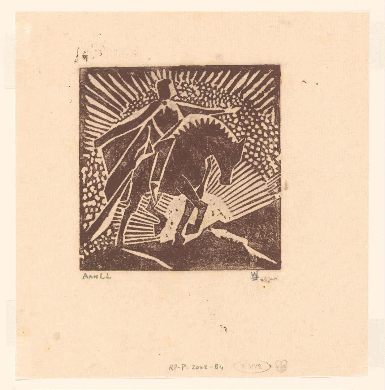 Cavaleiro a cavalo de Joub Wiertz (signed by artist)