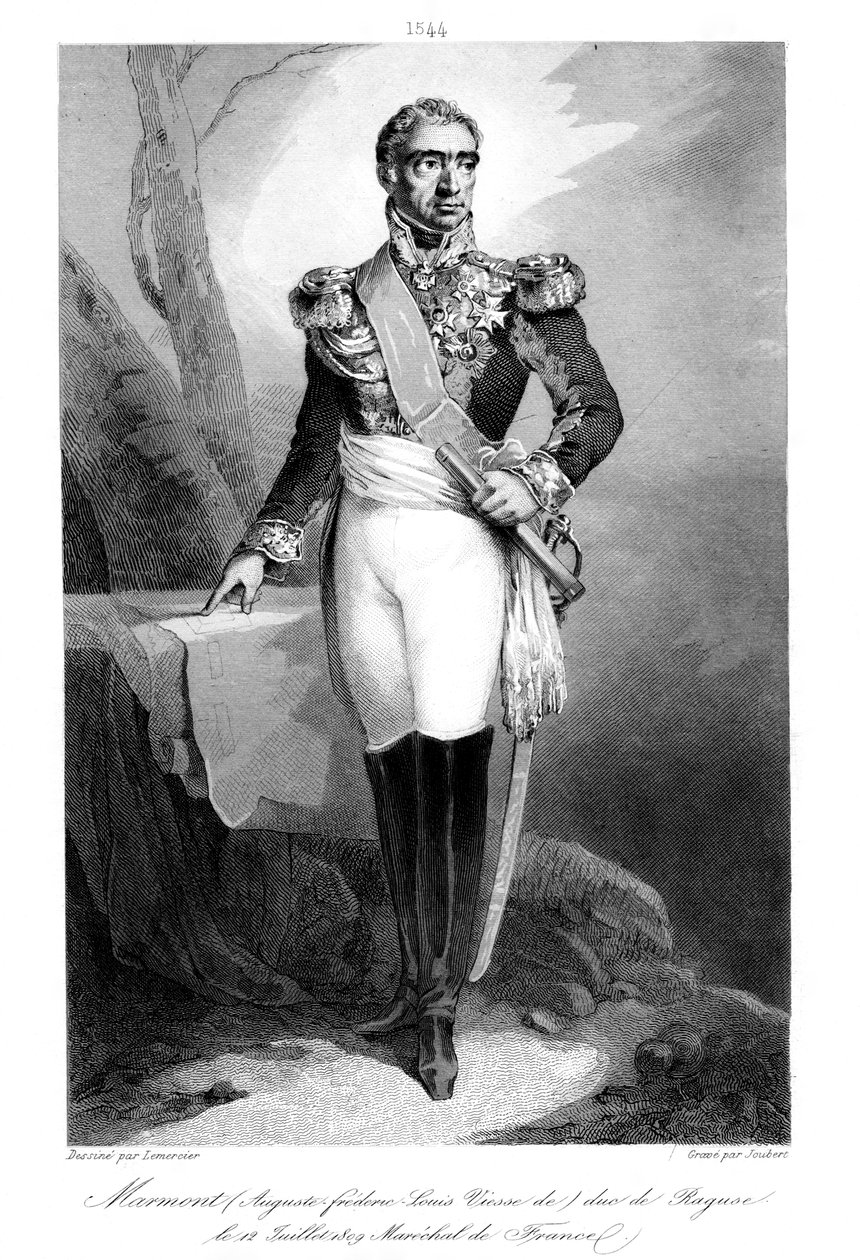 Auguste Frederic Louis Viesse de Marmont 1774-852, Duque de Ragusa e Marechal da França, 1839. de Joubert