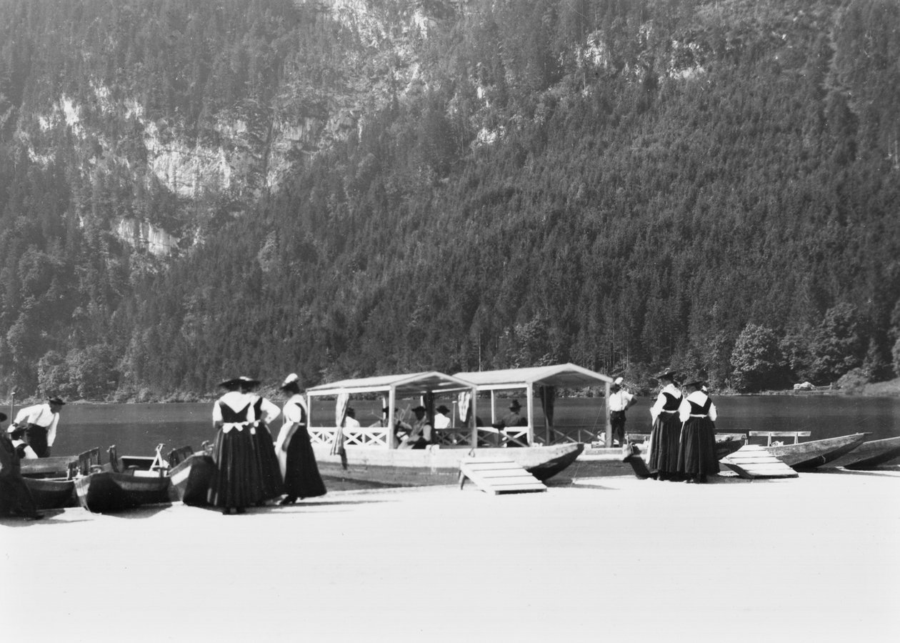 Barcos em Konigssee, c.1910 de Jousset