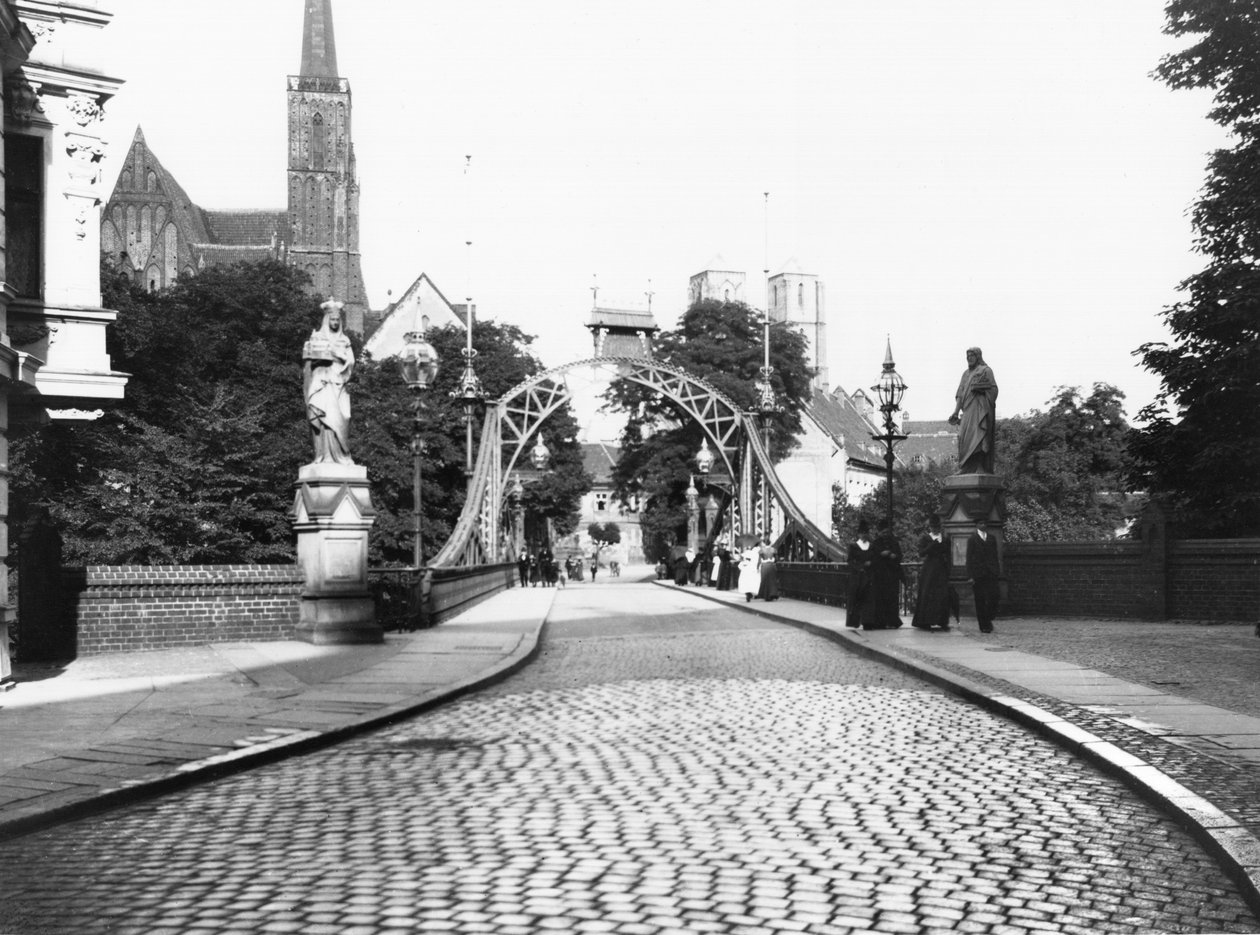 Ponte, para, catedral, breslau, (modern, Wroclaw), polônia, c.1910 de Jousset