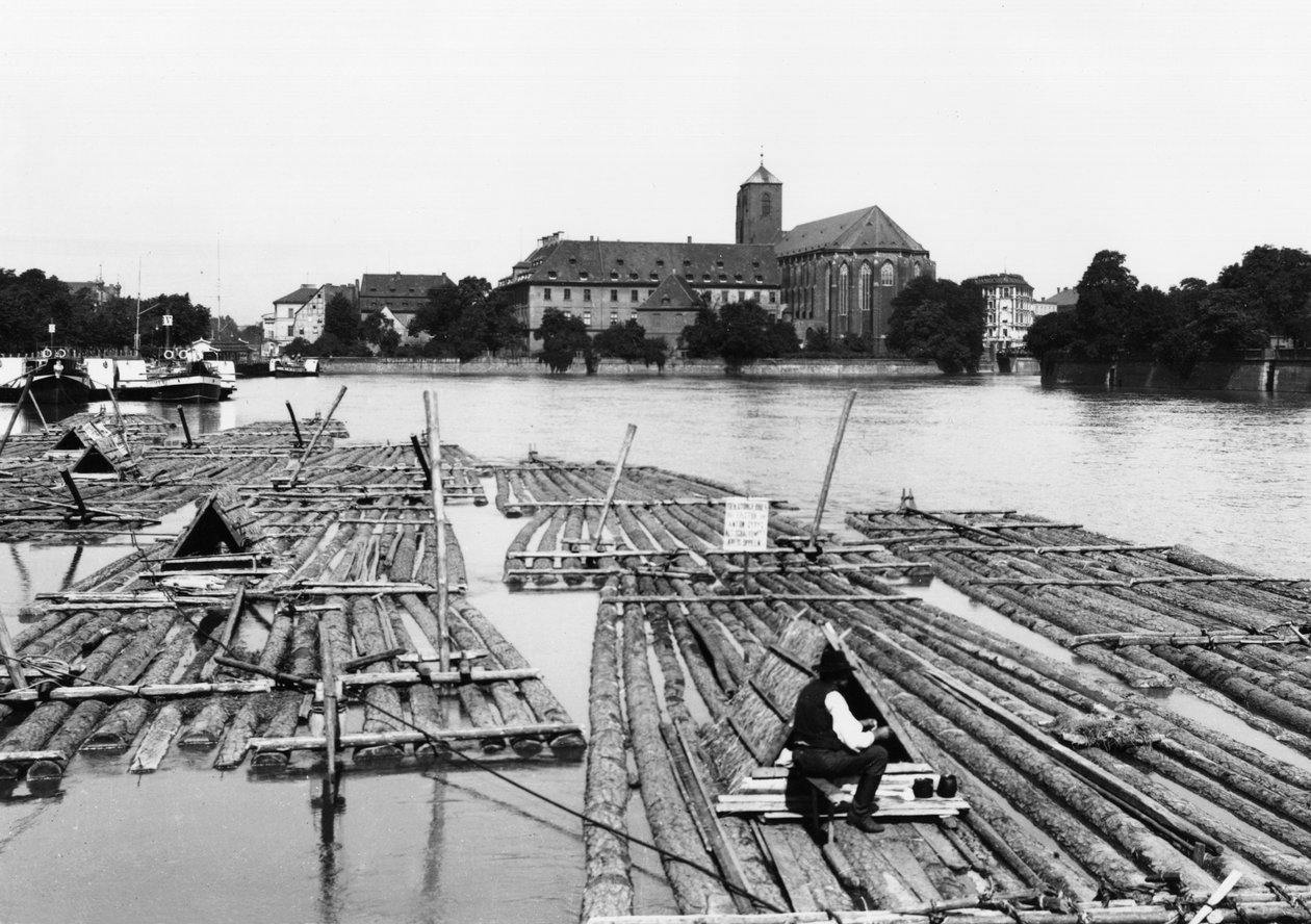 Oder em Breslau (dia moderno de Wroclaw) Polônia, c.1910 de Jousset