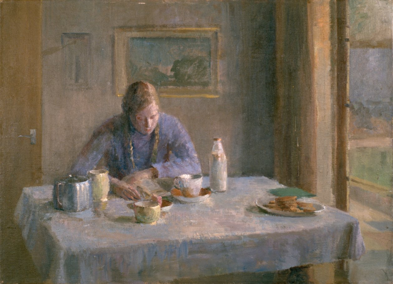 À mesa de Joyce Haddon