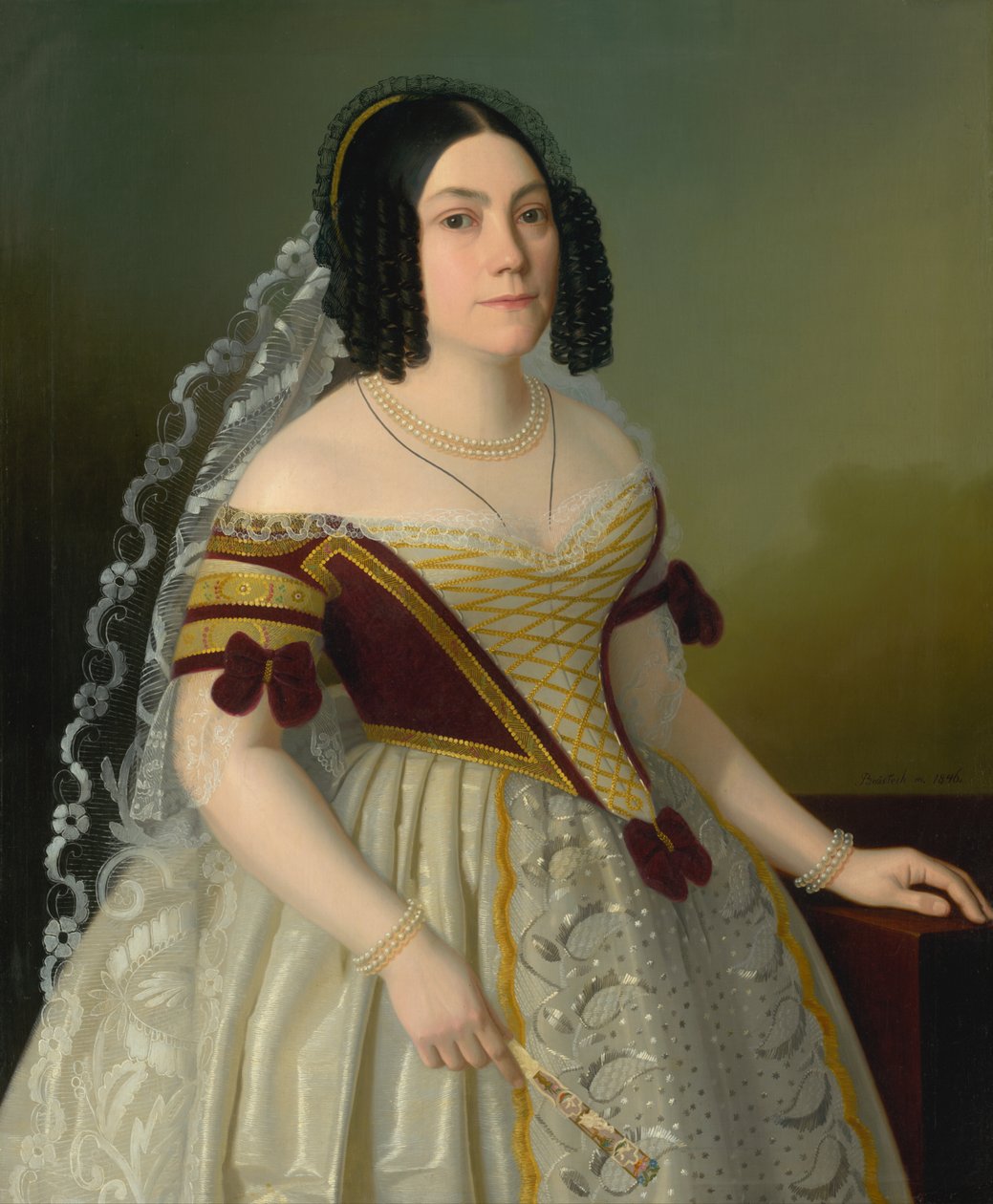 Retrato de Piroška Radvanska de Jozef Božetech Klemens