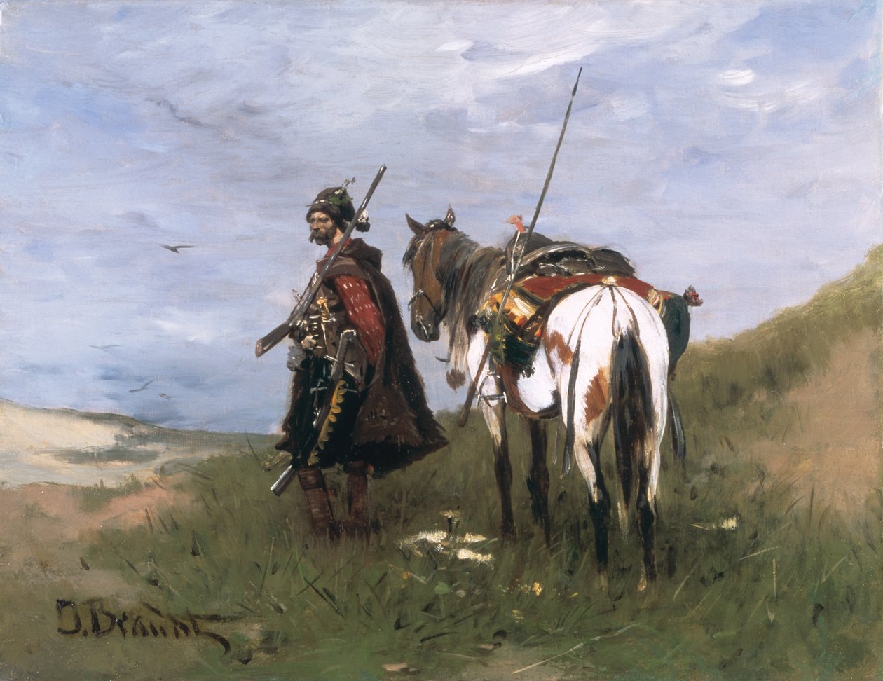 Em Wild Fields, c.1900 de Jozef Brandt