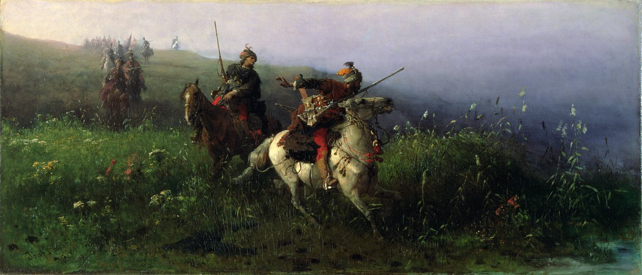 No reconhecimento, 1876 de Jozef Brandt