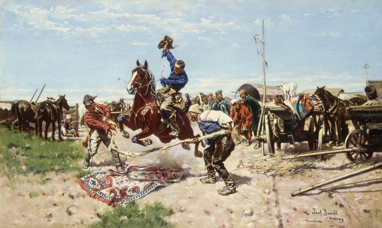 Cossacos em jogo, de Jozef Brandt
