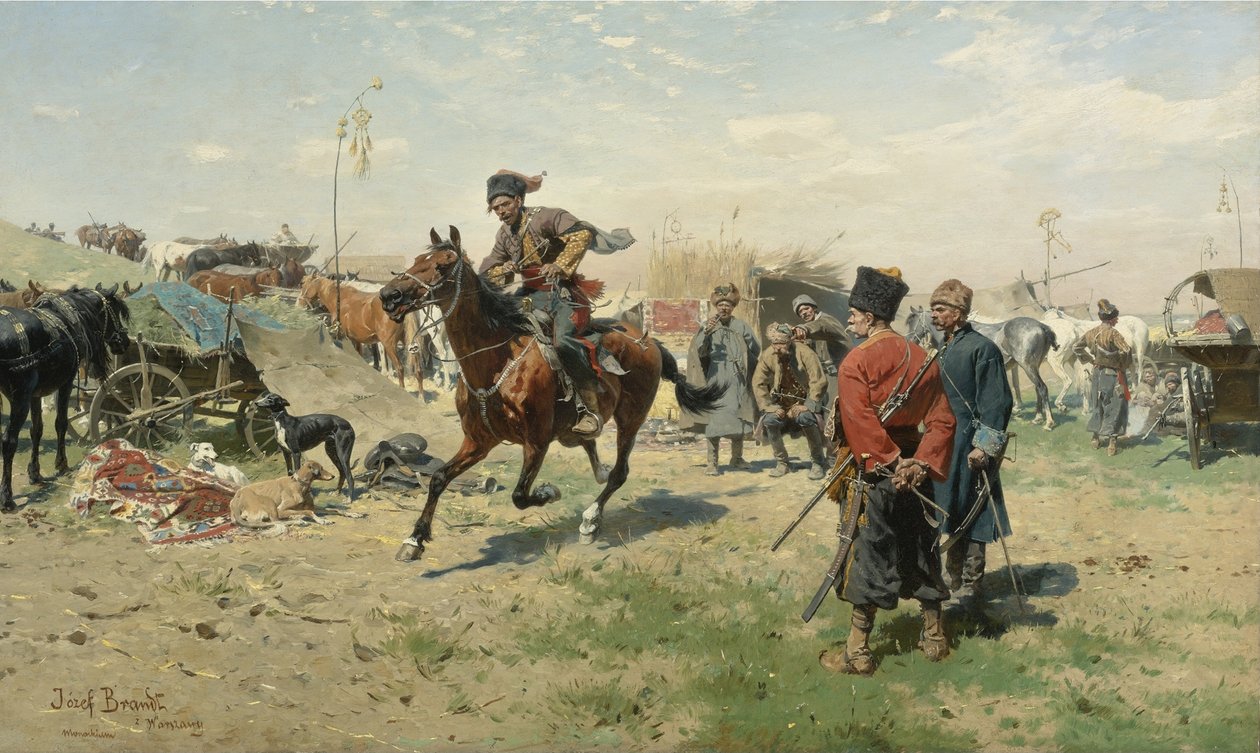 Os cossacos zaporozhianos de Jozef Brandt