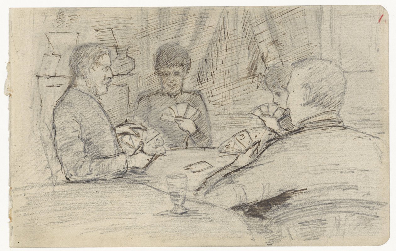 Jogadores de cartas de Jozef Israëls