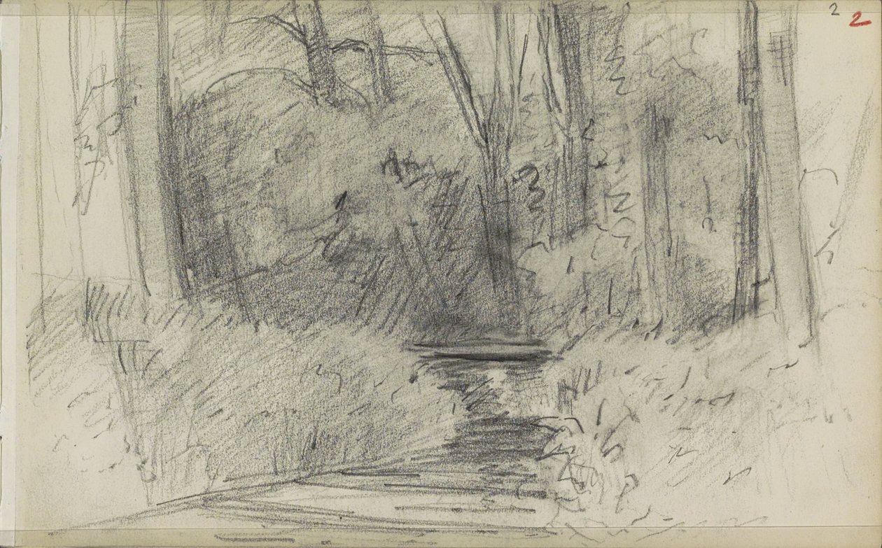 Rio numa floresta de Jozef Israëls