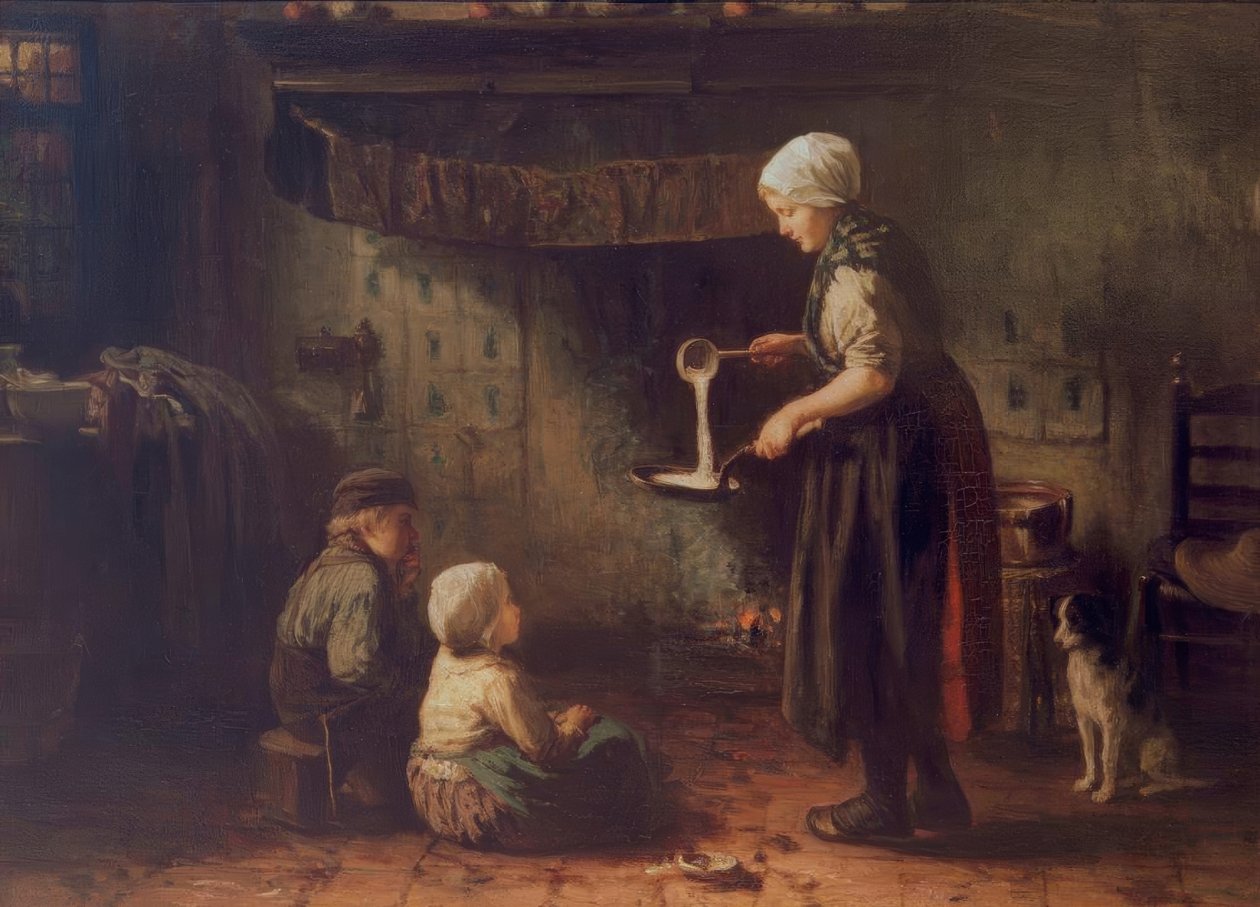 O dia de Jeanne - a panqueca de Jozef Israëls