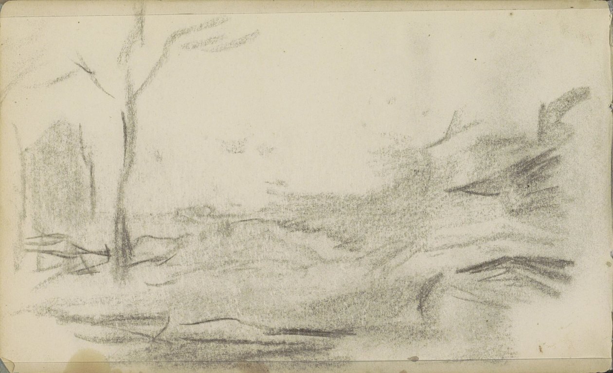 Paisagem com uma árvore de Jozef Israëls