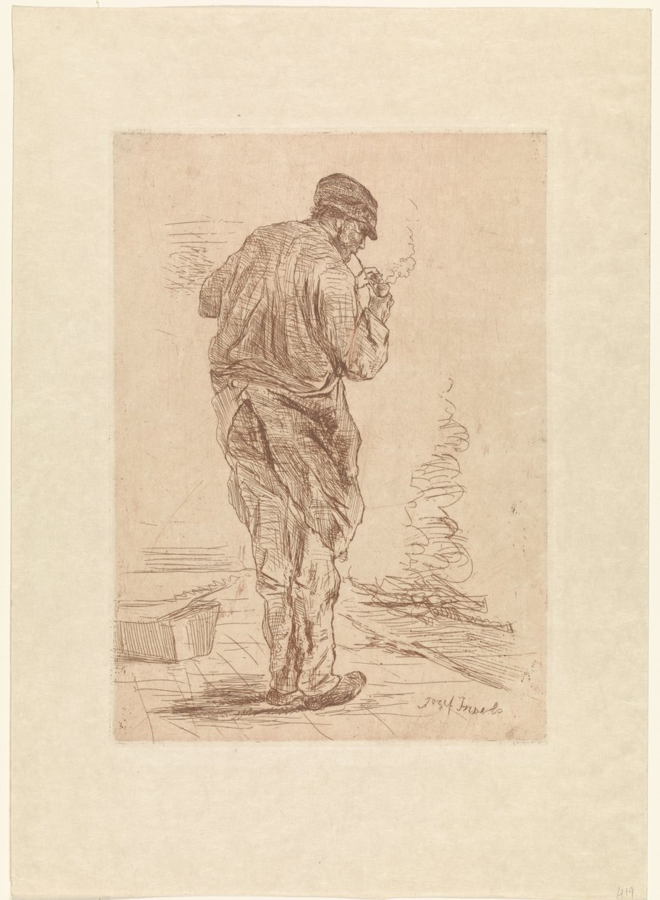Fumador de tubos de Jozef Israëls