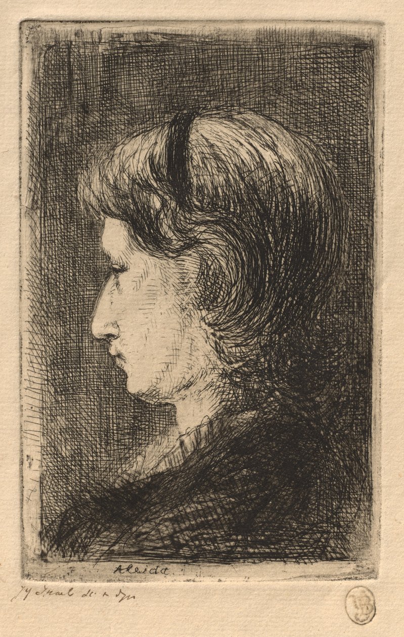 Retrato da Sra. Israel, 1875. de Jozef Israëls