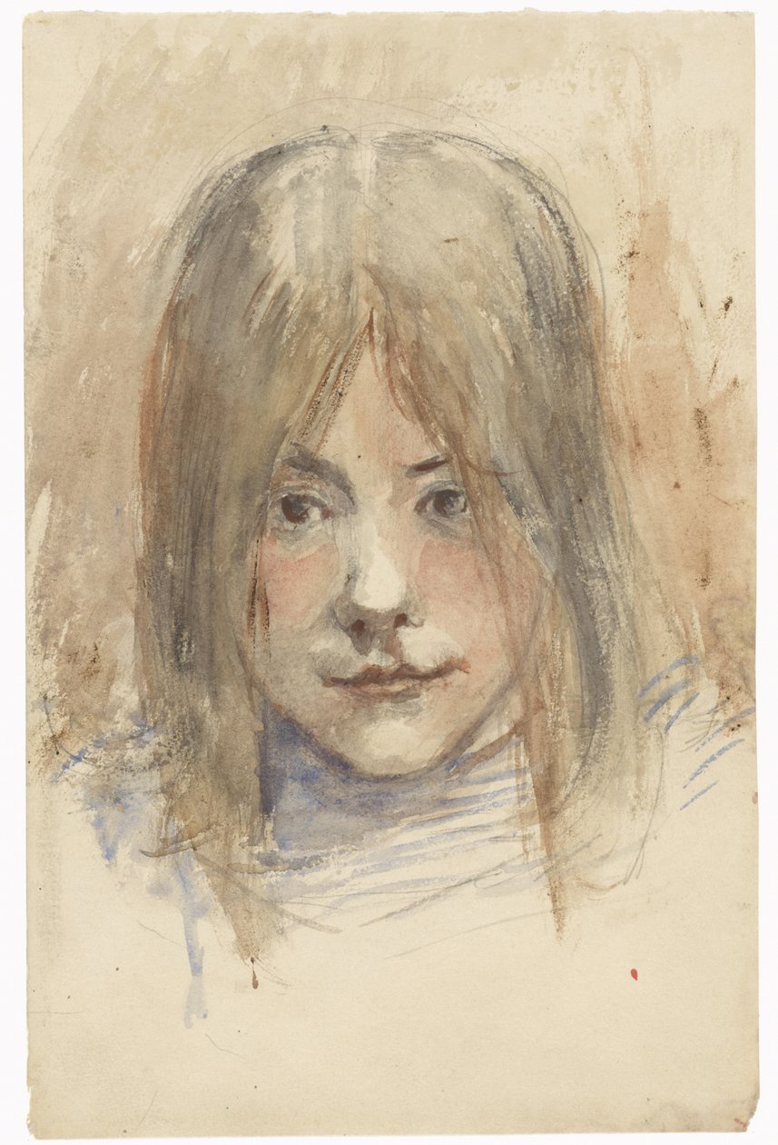 Retrato de uma rapariga de Jozef Israëls
