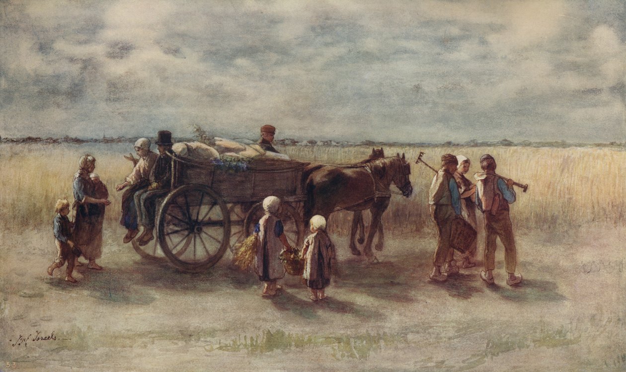 Colheita de batata, 1844, c1915 de Jozef Israëls