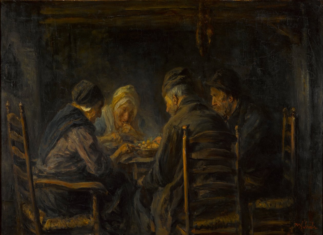 Comedores de batatas de Jozef Israëls