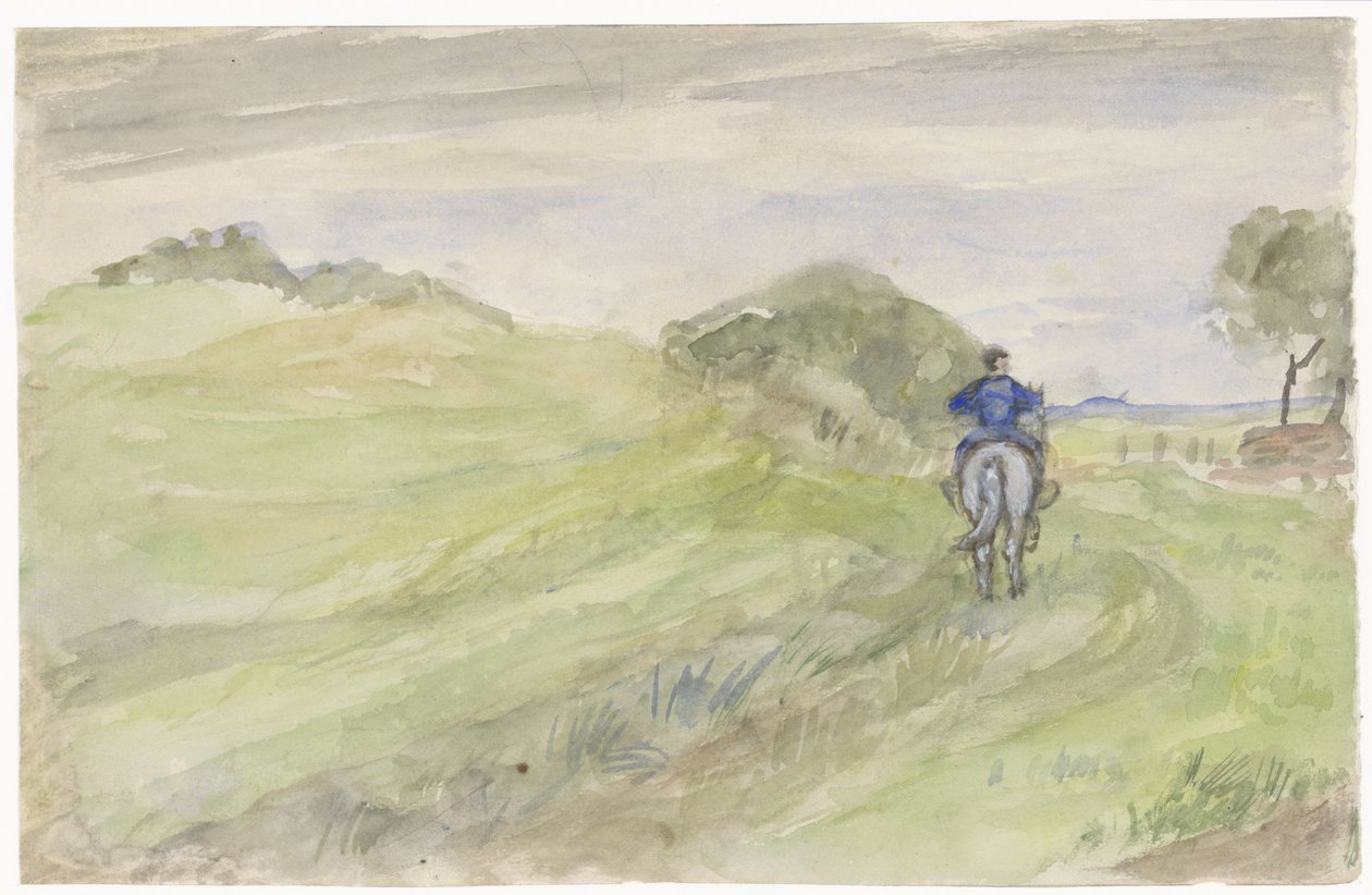 Cavaleiro numa estrada de campo de Jozef Israëls