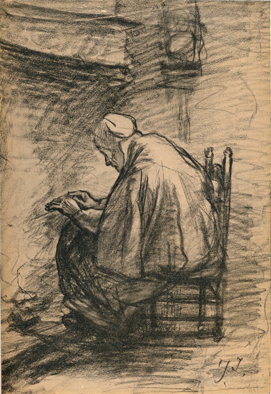 Estudo para a velhice honrada c1881 de Jozef Israëls