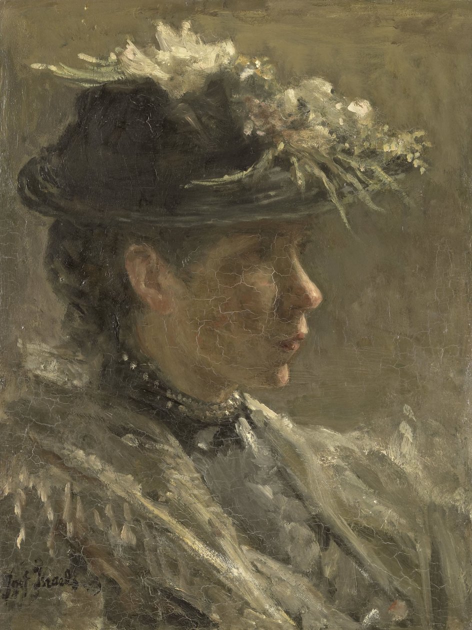 Estudo de Sijtje van Bemmel (1880-1963) de Jozef Israëls