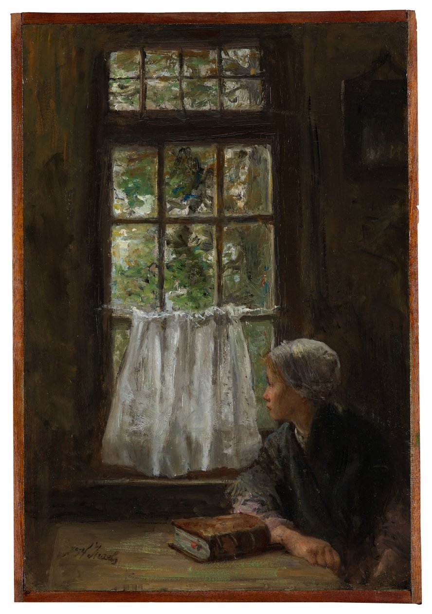 Domingo de manhã (painel) de Jozef Israëls