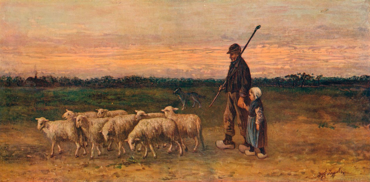 O Retorno do Rebanho, c1899 de Jozef Israëls