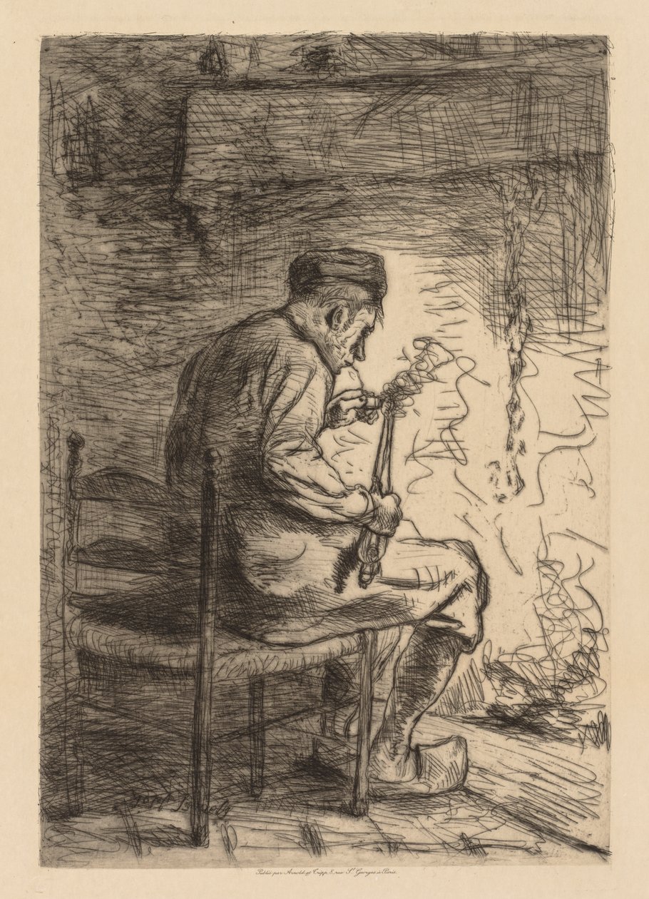 O fumante. de Jozef Israëls