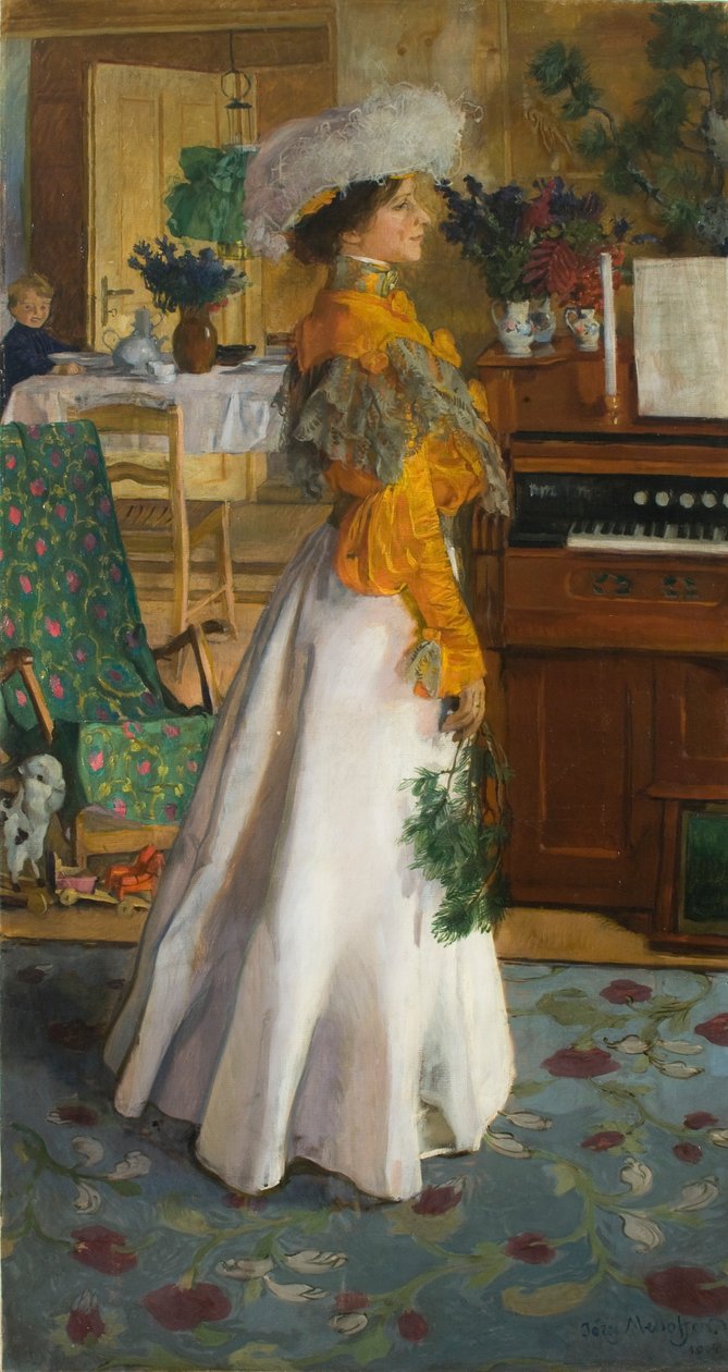 Retrato de Esposa ou alojamentos de Verão de Józef Mehoffer