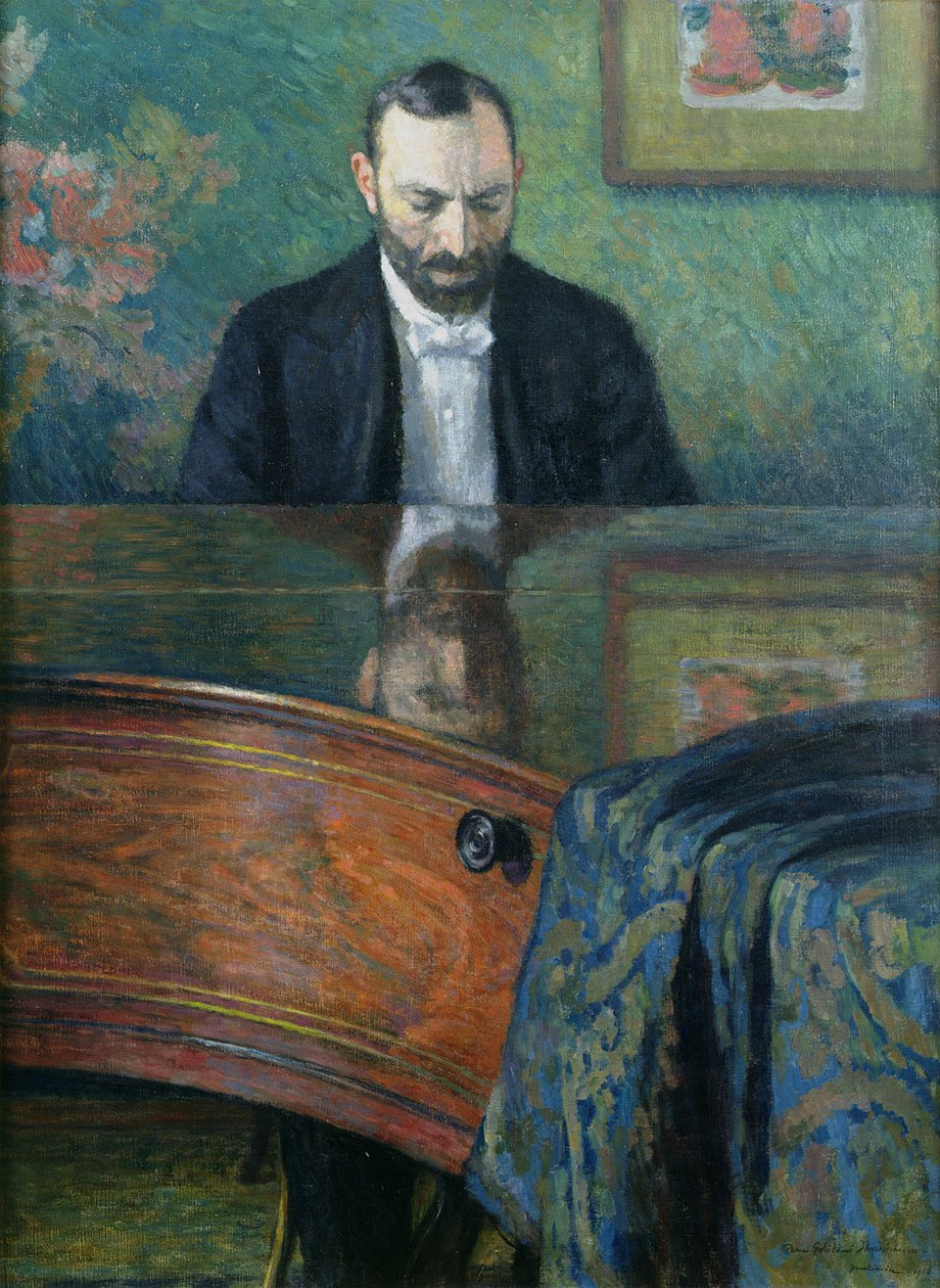 Feliks Jasienski (1861-1929) no Piano, 1908 de Jozef Pankiewicz