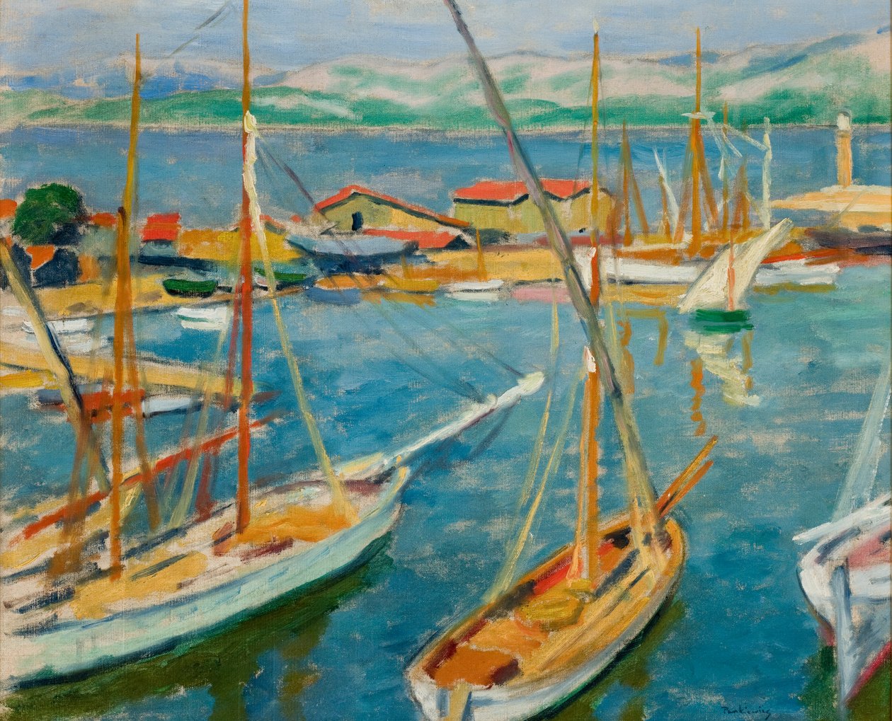 Porto de Saint-Tropez de Jozef Pankiewicz