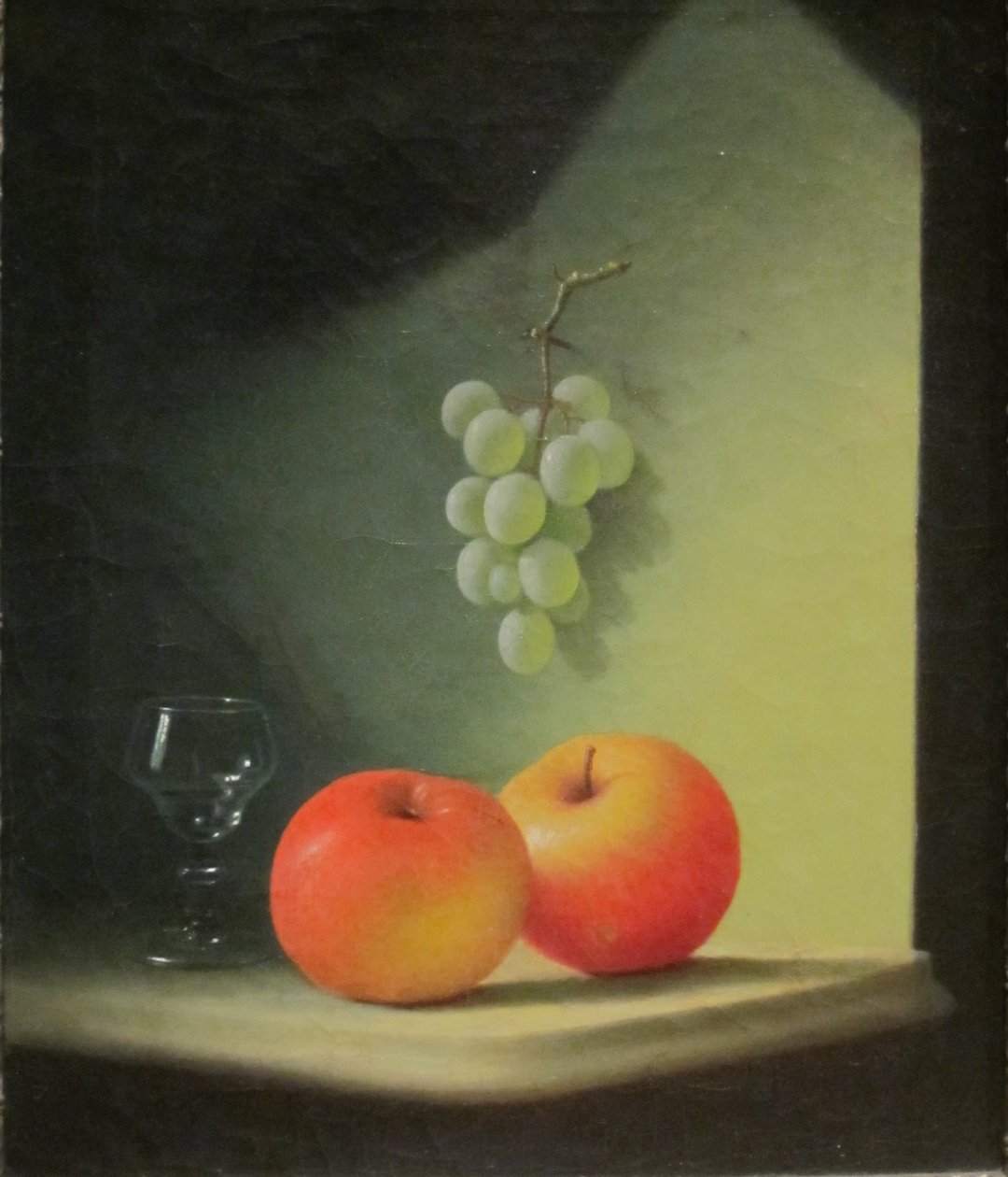 Natureza-morta com maçãs e uvas de Jr. Edward Edmondson