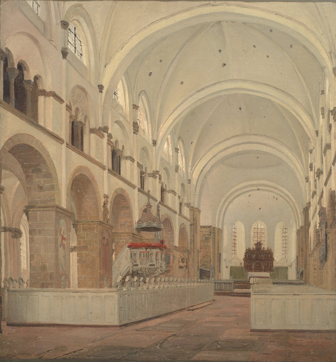 O interior da Catedral de Ribe de Jørgen Roed