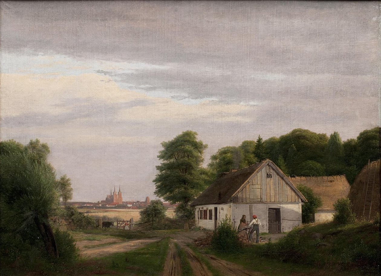Vista para Roskilde de uma herdade de Jørgen Roed