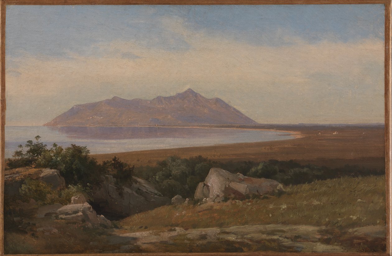 Monte Circeo Visto do Bairro de Terracina de Jørgen V. Sonne
